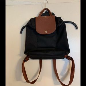 Longchamp Le Pilage Black Backpack